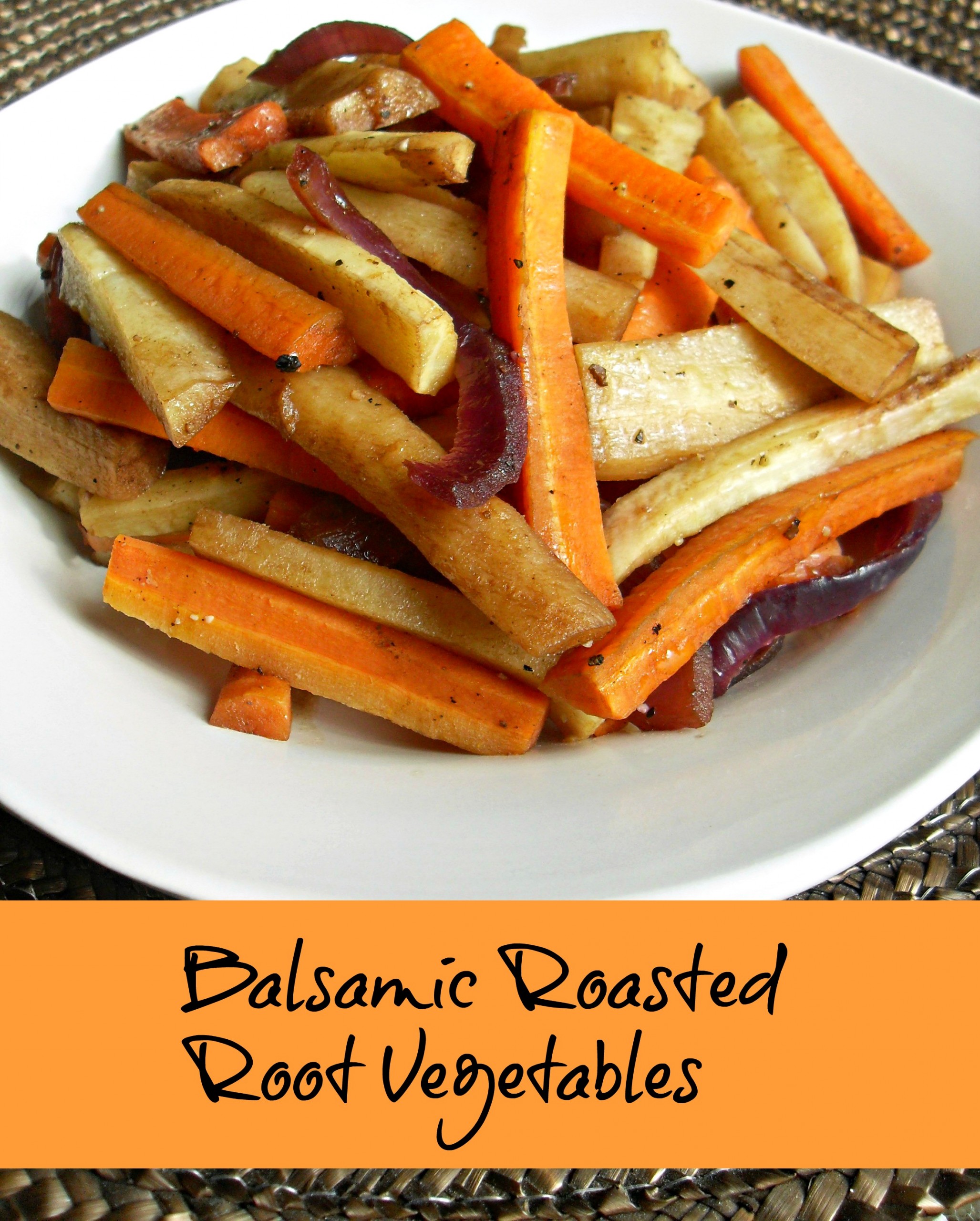 Balsamic Roasted Root Vegetables