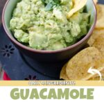 Pinterest image for 4 Ingredients Guacamole Recipe