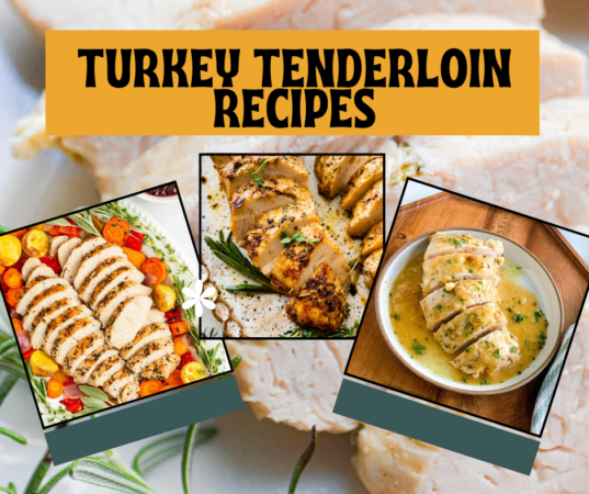 Turkey Tenderloin Recipes side by side in square frames