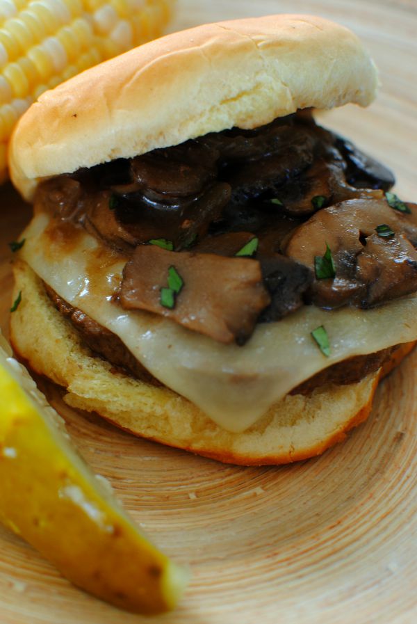 Mushroom and Swiss Crock Pot Burgers | Midlife Healthy Living