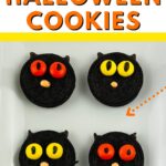 Pinterest image that says Oreo Halloween Cookies