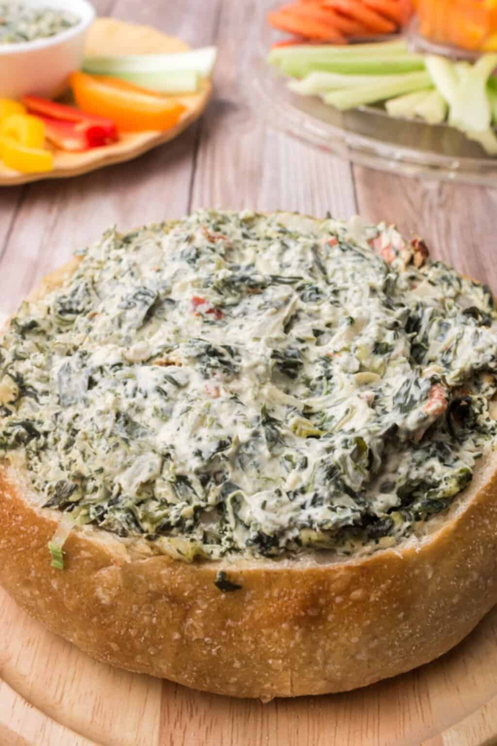 Up close Knorr Spinach Dip.