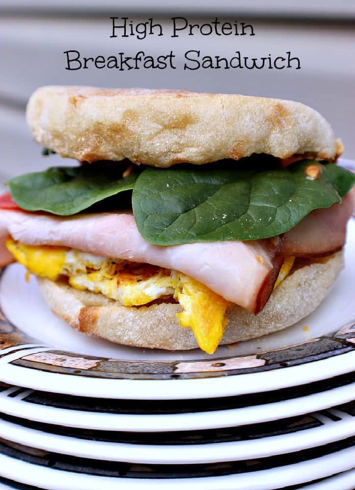 High Protein Breakfast Sandwich is a great way to start the day ...