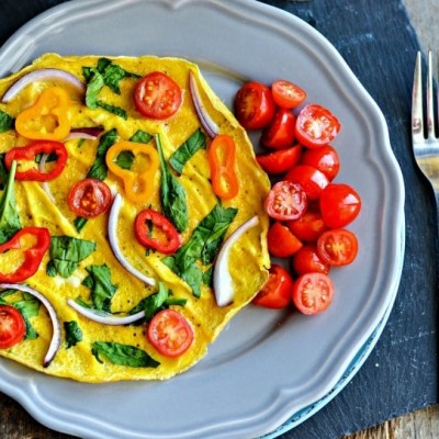 Easy Dinner Idea Veggie Omelet Recipe