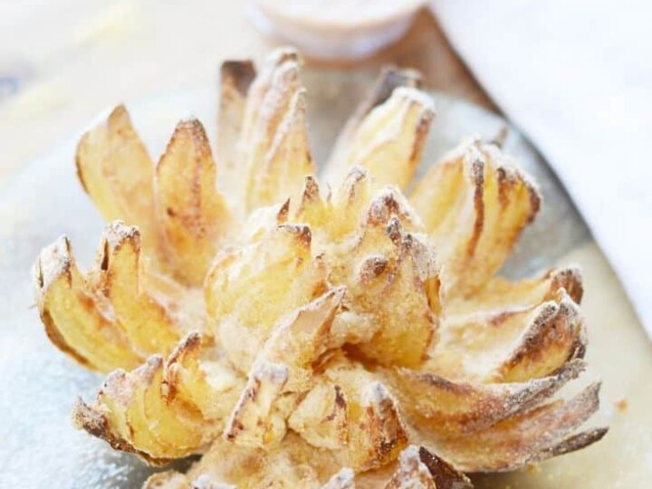Air Fryer Blooming Onion - Plated Cravings