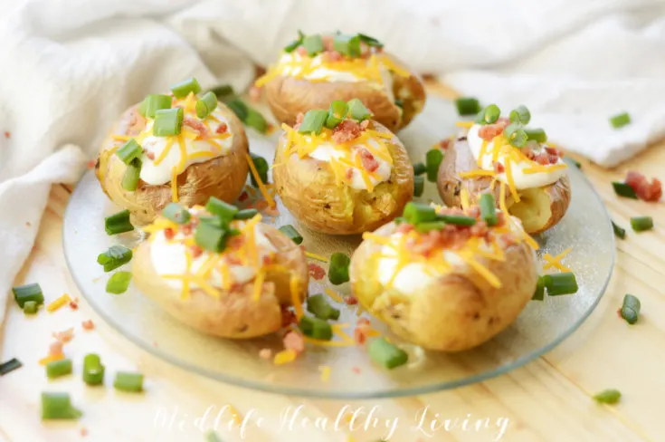Loaded Air Fryer Baked Potatoes