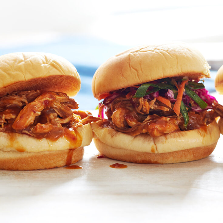 Image for Slow cooker pulled chicken sliders | Recipes | WW USA