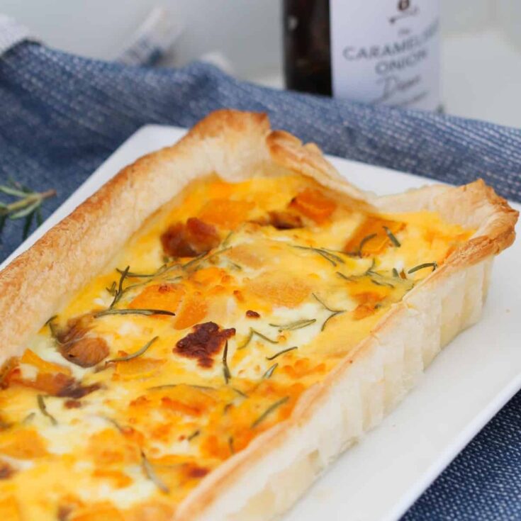 Image for Caramelised Onion, Feta & Roast Pumpkin Tart