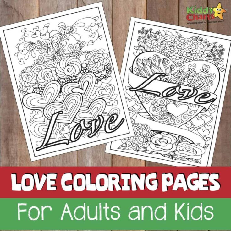 Image for Love adult and kids coloring pages #52KindWeeks