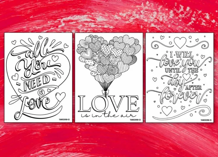 20 Free Printable Valentines Adult Coloring Pages - Nerdy Mamma