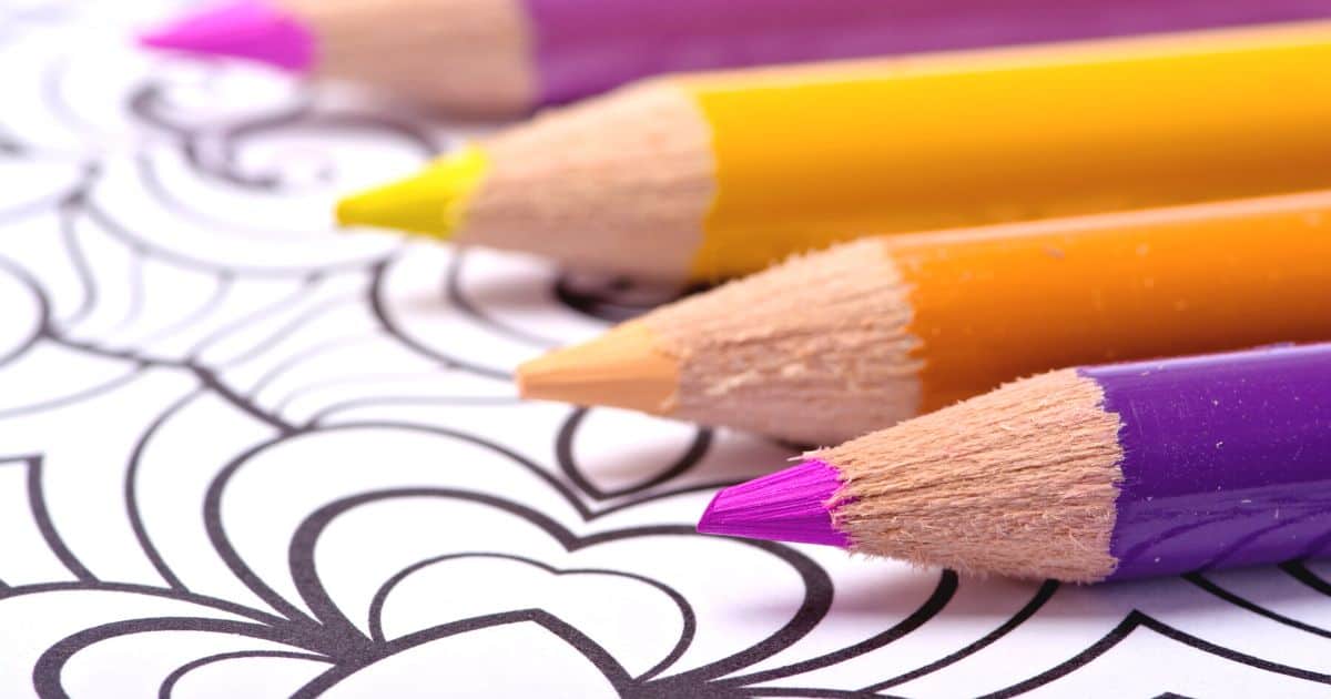 Background Coloring Supplies for Adult Coloring Books