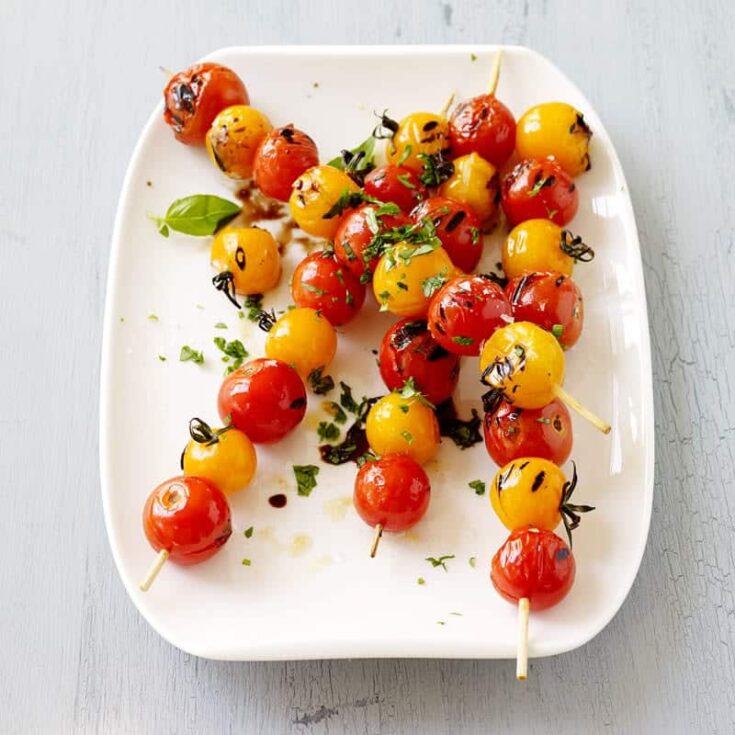 Image for Charred cherry tomato skewers | Recipes | WW USA