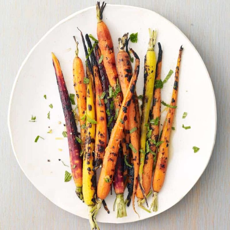 Image for Grilled Lemon-Mint Carrots | Recipes | WW USA