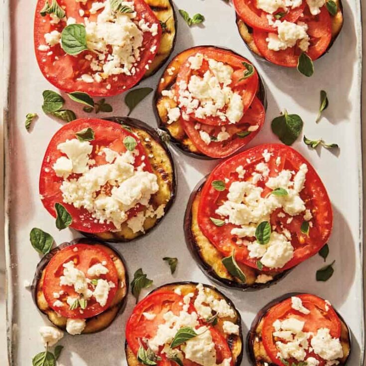 Image for Grilled Eggplant, Tomato & Feta Stacks | Recipes | WW USA