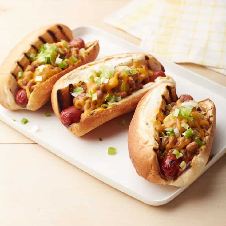 Image for Easy Bean & Cheese-Topped Hot Dogs | Recipes | WW USA