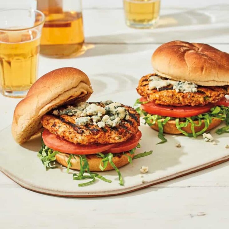 Image for Blue Cheese Chicken Burgers | Recipes | WW USA