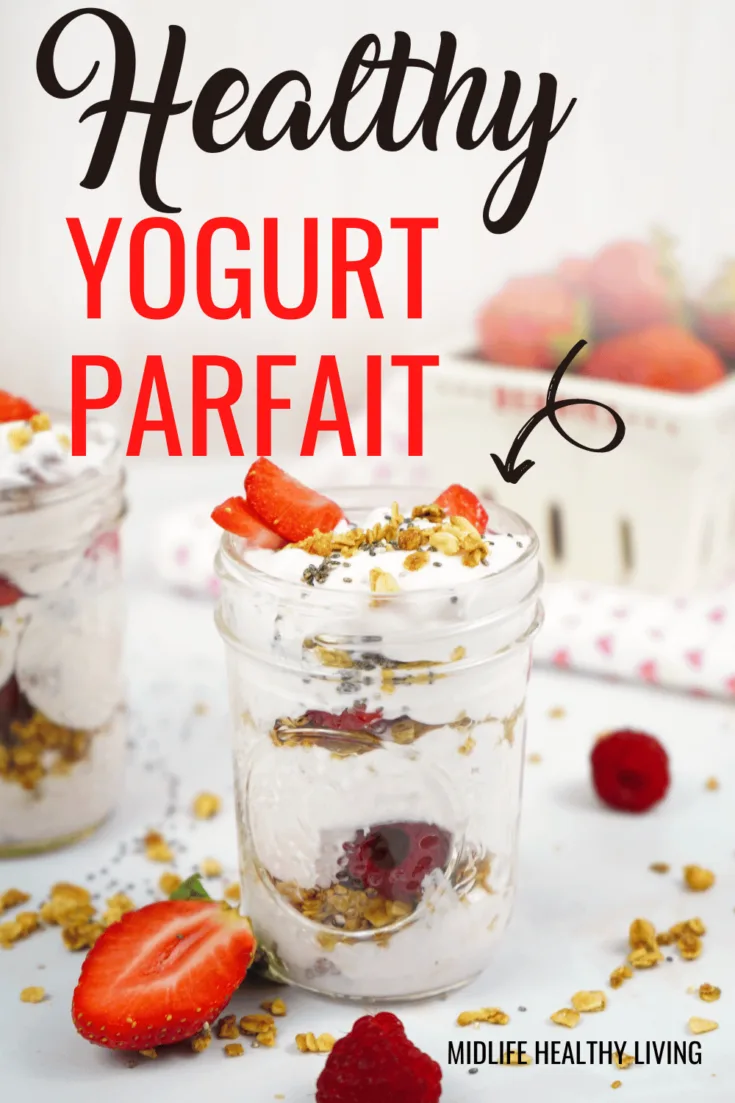 CRYSTALIA Yogurt Parfait Cups with Lids, Breakfast On the Go