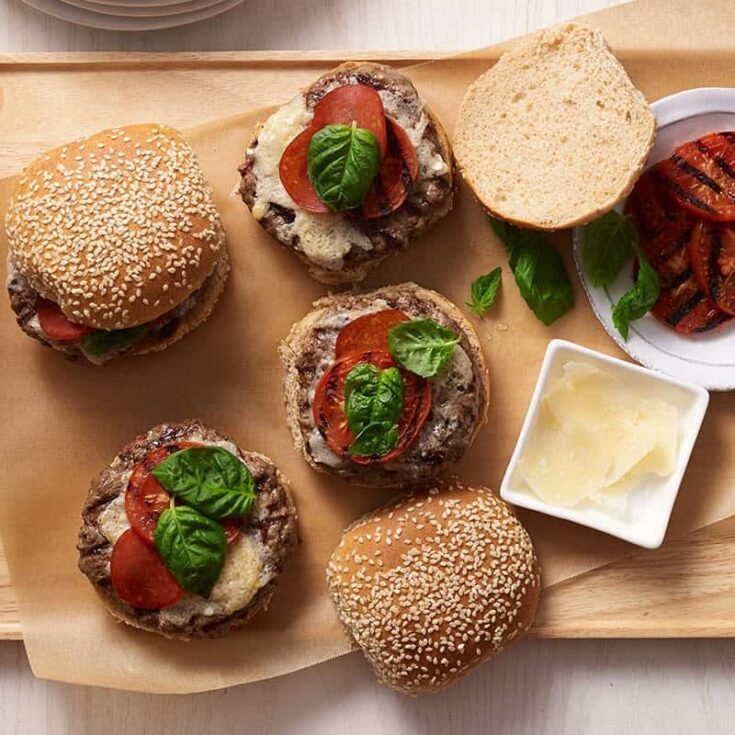 Image for Pepperoni Pizza Burgers | Recipes | WW USA