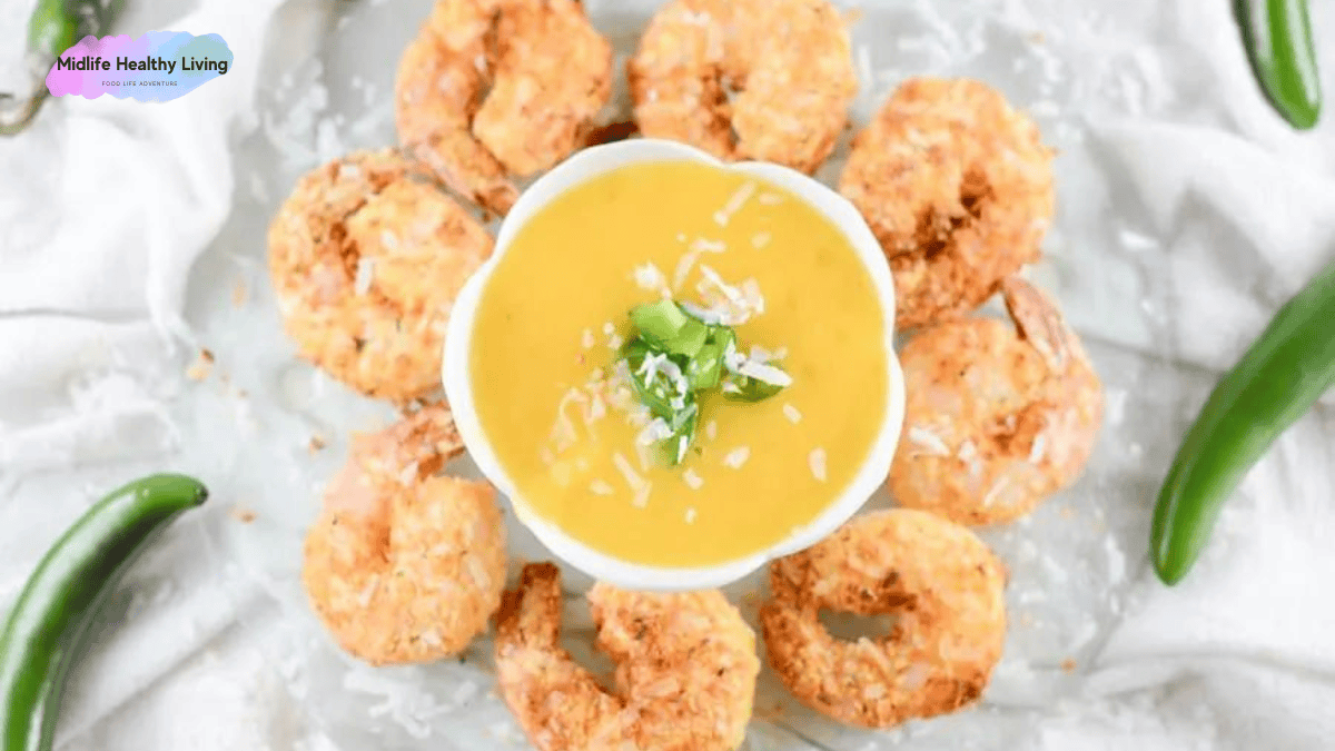 low carb coconut shrimp with coconut sauce