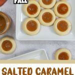 Pinterest image for salted caramel cookies.