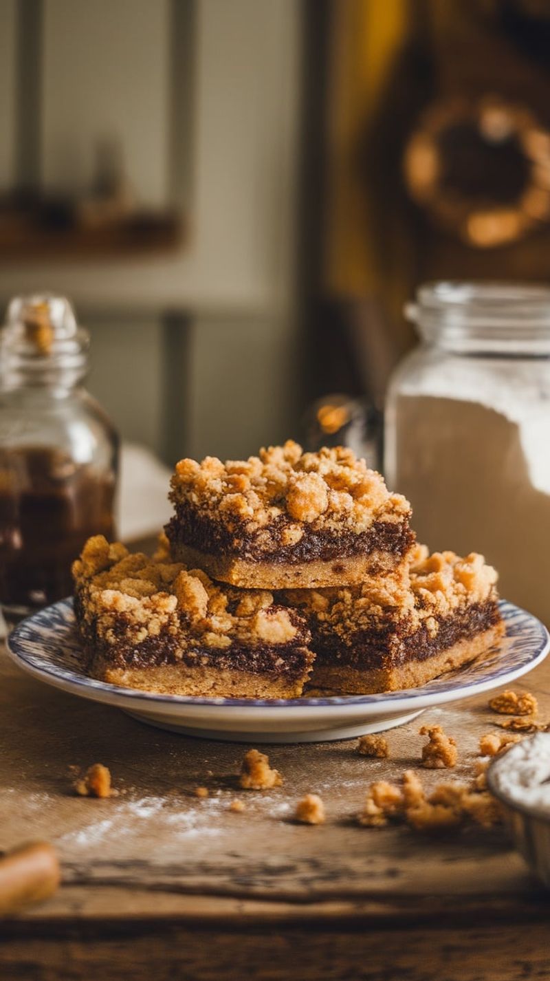 Wet-Bottom Shoofly Pie Bars: Portable Tradition