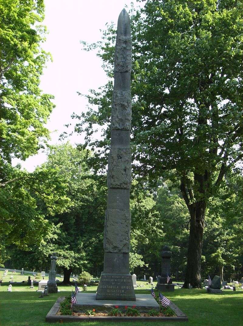 Ashtabula Bridge Disaster Monument: America's Deadliest Railroad Tragedy