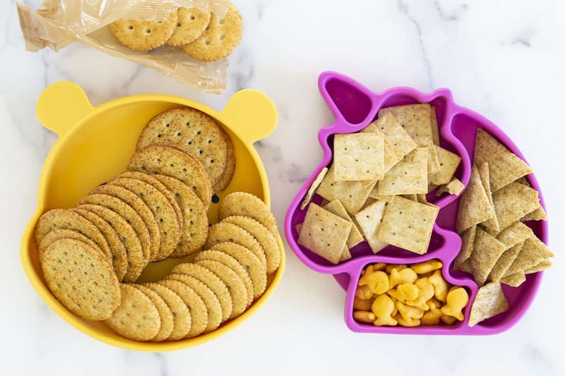 Whole-Grain Crackers and Cheese Stackers