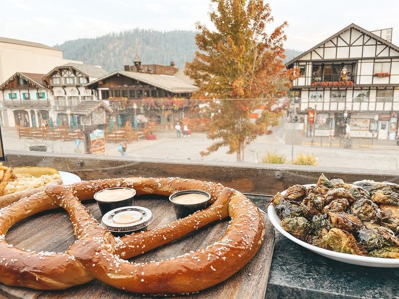 German Food Stalls Serve Authentic Alpine Flavors