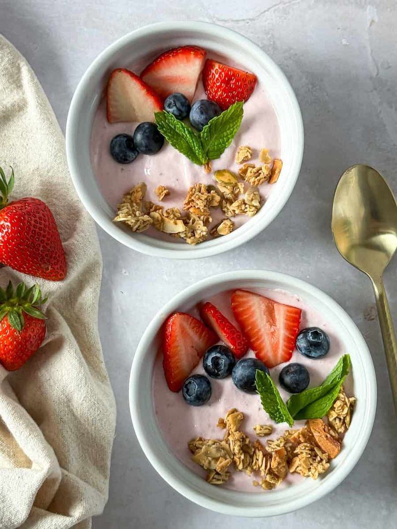 Cottage Cheese Berry Bowls