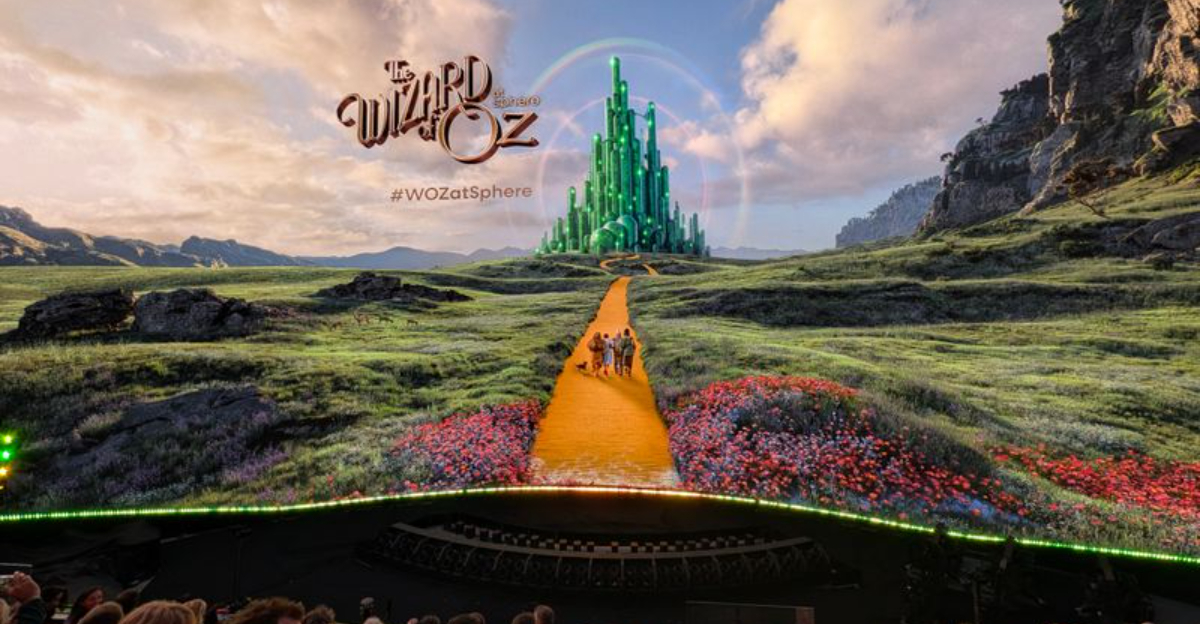 Follow The Yellow Brick Road To The Vegas Sphere In Nevada For The Wizard Of Oz Show