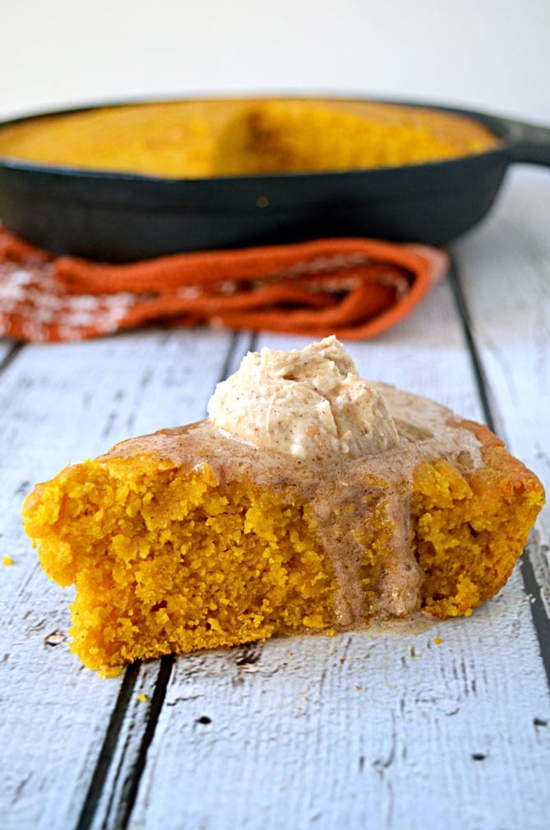 Spiced Pumpkin Cornbread With Cinnamon
