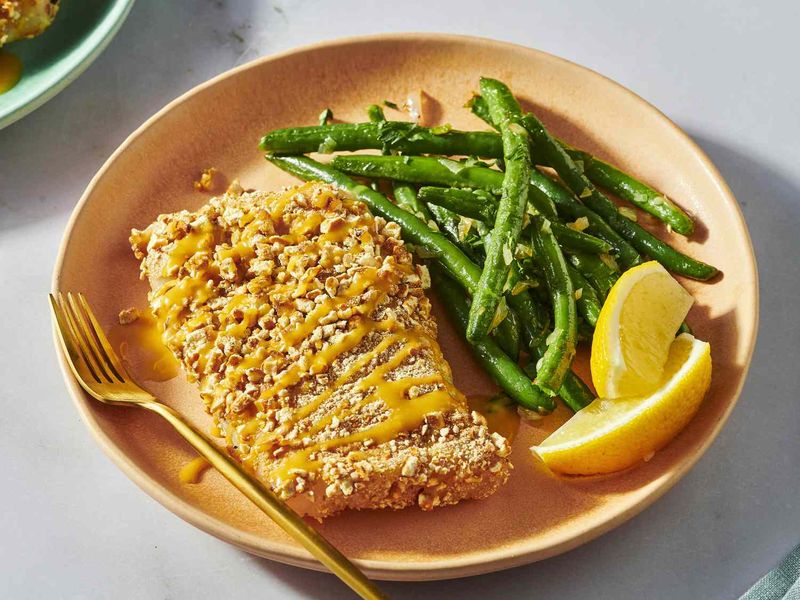 Pretzel-Crusted Baked Haddock