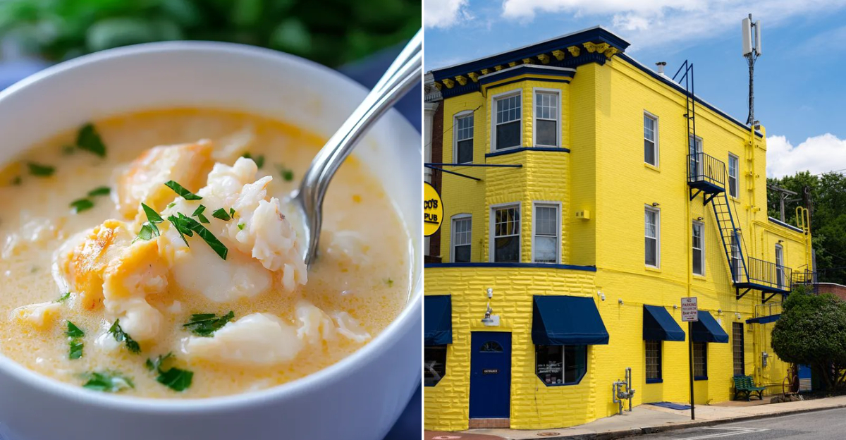 The Best Cream Of Crab Soup In Maryland Is Hiding Inside This Funky Restaurant
