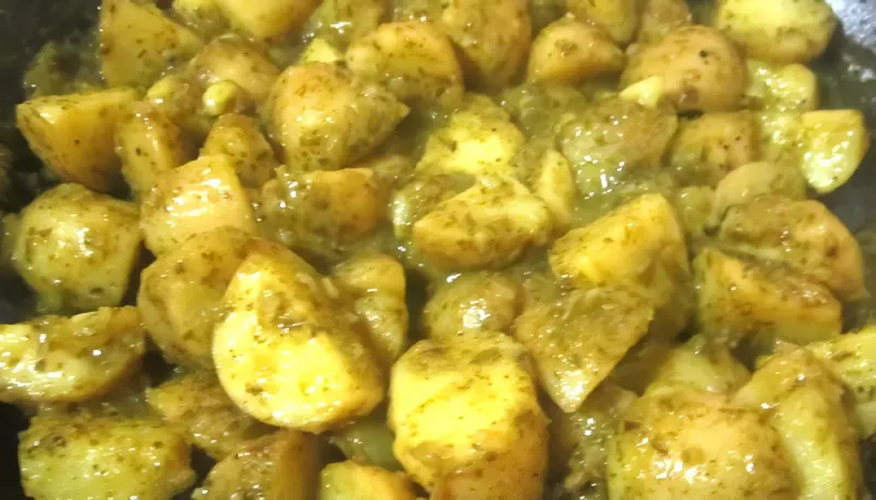 Papas en Salsa Verde