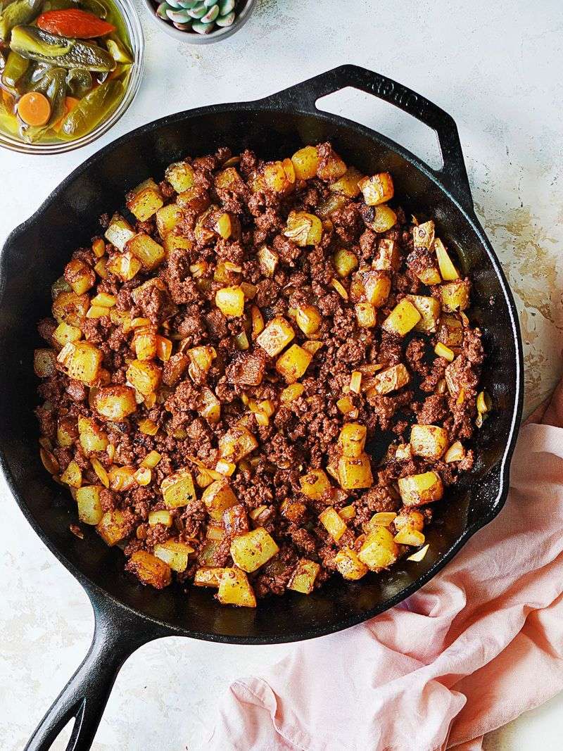 Papas con Chorizo