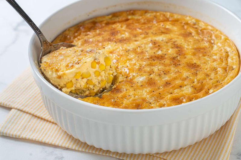 PA Dutch Baked Corn Pudding (Light)