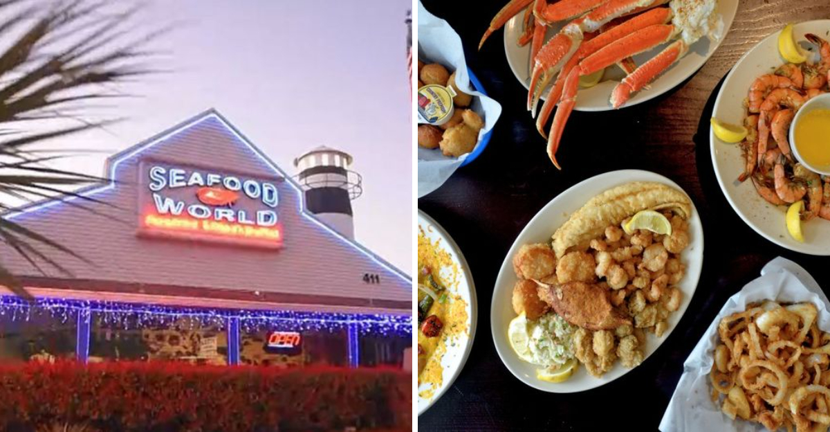 Seafood World In Myrtle Beach, South Carolina Piles Plates High With Calabash Seafood And Steaks