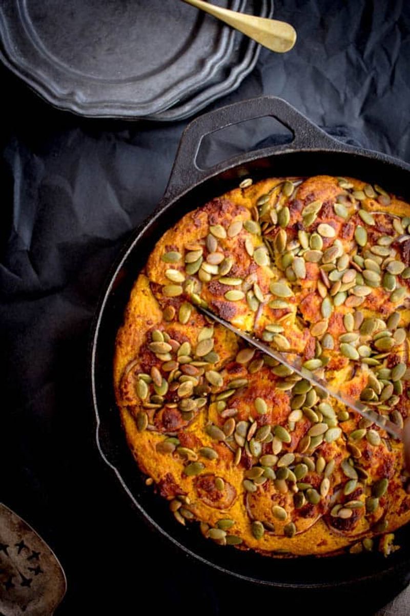 Loaded Savory Pumpkin Cornbread