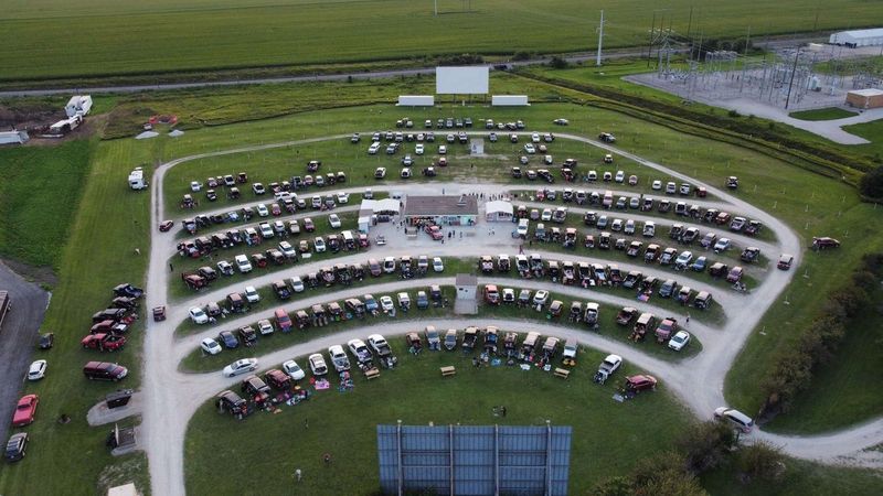 Harvest Moon Twin Drive In Movie Theatre, Gibson City, Illinois
