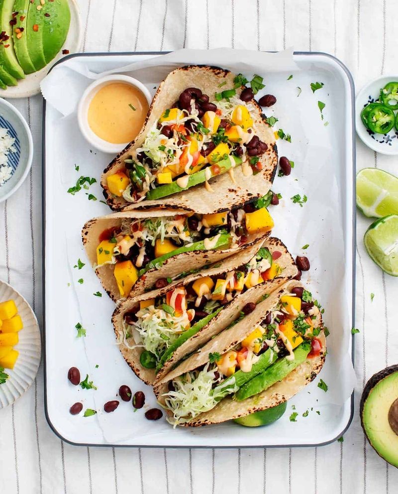 Loaded Black Bean & Corn Tacos