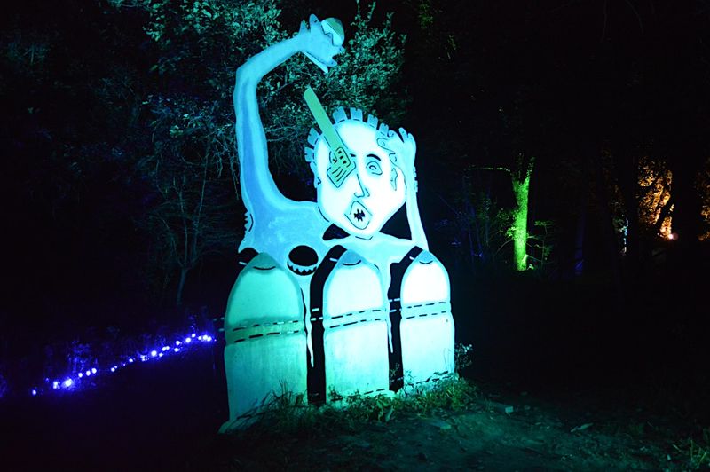Glowing Giants After Dark