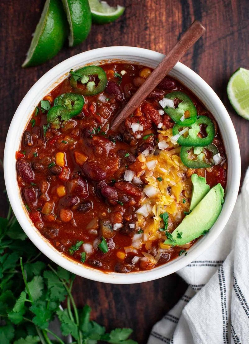 Smoky Vegetarian Texas Chili