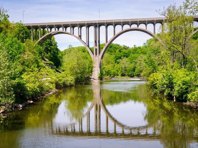 Station Road Bridge on the Towpath Trail