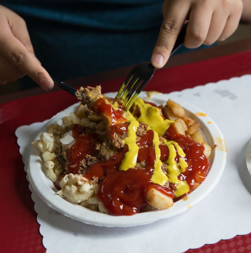 Eating Rochester's Garbage Plate Combination
