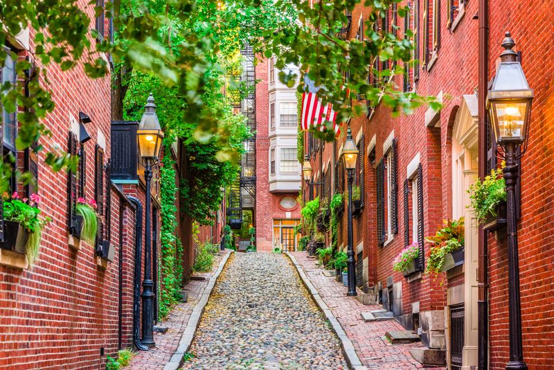 Acorn Street, Boston, Massachusetts