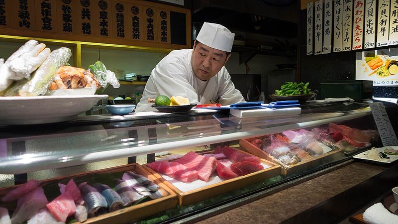 Skilled Knife Work At The Counter