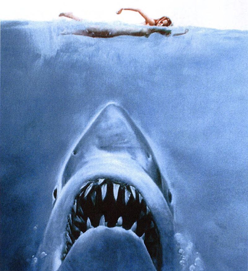 Jaws (1975) - Midnight Swim Turns Terrifying
