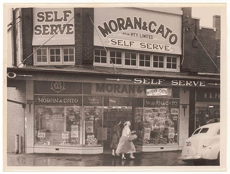 1930s Storefront with Hand-Painted Signs