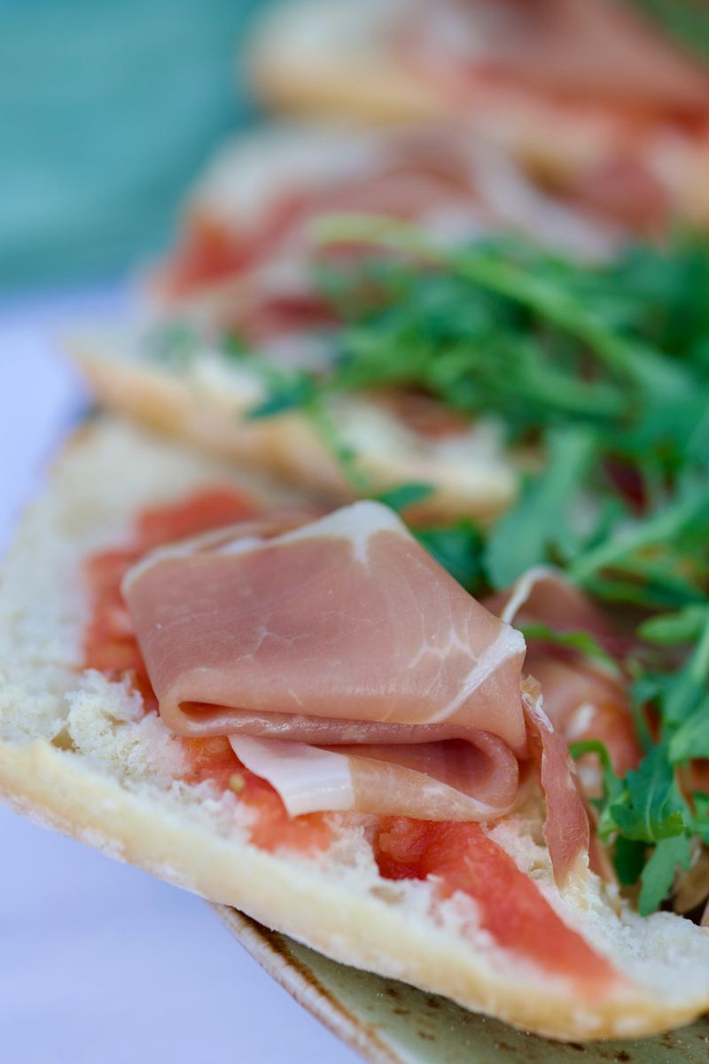 Prosciutto, Fig, and Arugula Panini