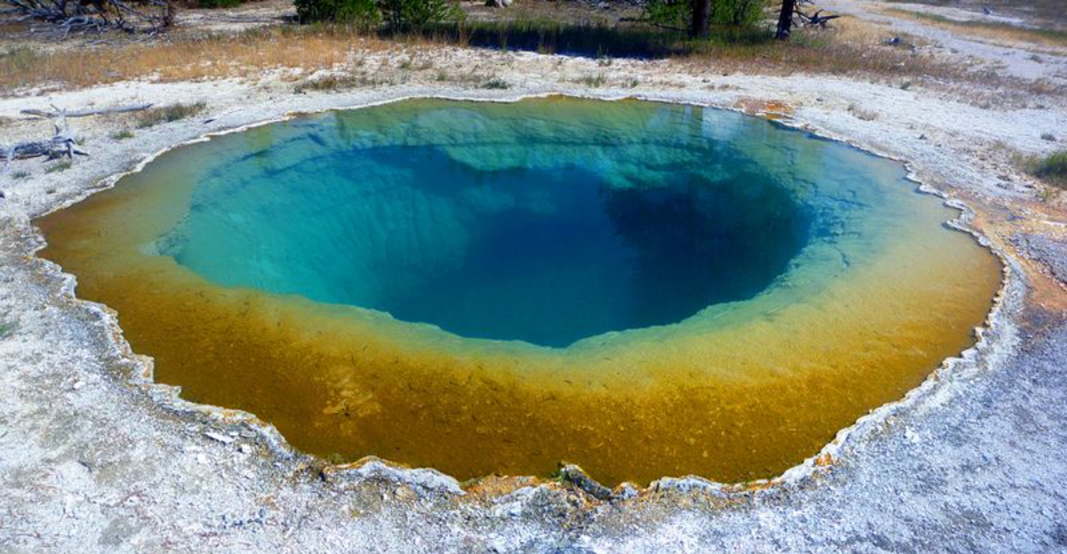 A Hidden New Blue Thermal Pool in Yellowstone National Park Wyoming Stirs Curiosity